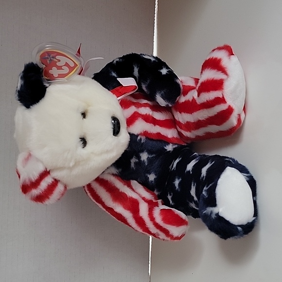 Ty Beanie Buddy Spangle(America Flag Bear), 1999 - Picture 2 of 8